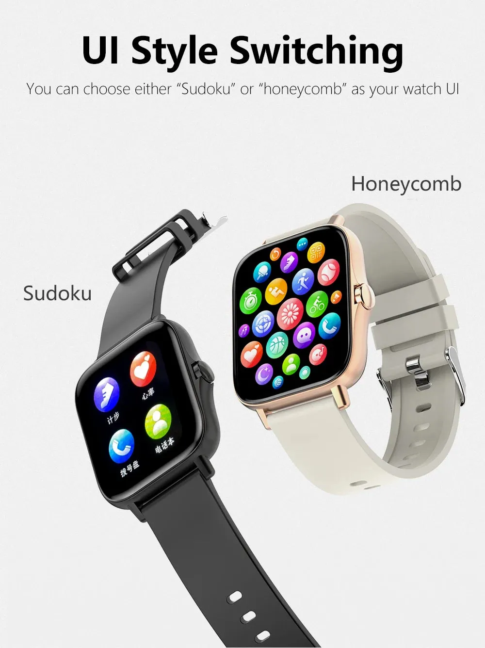 1.83 Inch Sports Smart Watch Fitness Clock Health Monitor Waterproof Smartwatch Wireless Call for Men Women IOS Xiaomi 2024