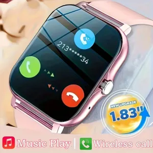 1.83 Inch Sports Smart Watch Fitness Clock Health Monitor Waterproof Smartwatch Wireless Call for Men Women IOS Xiaomi 2024