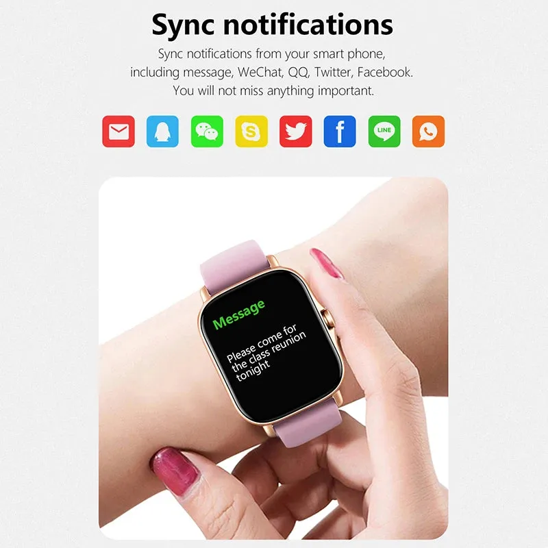 1.83 Inch Sports Smart Watch Fitness Clock Health Monitor Waterproof Smartwatch Wireless Call for Men Women IOS Xiaomi 2024