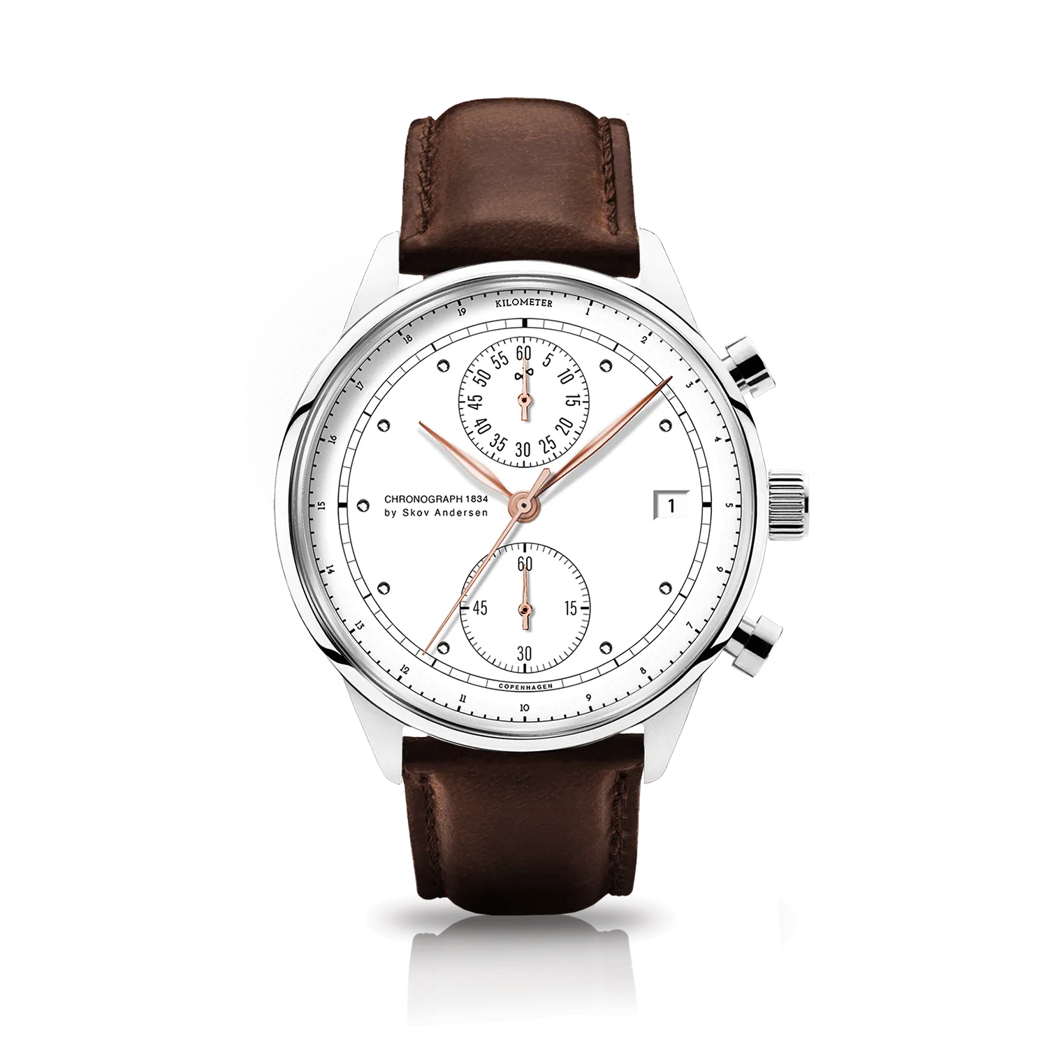 1834 Chronograph, Steel / White