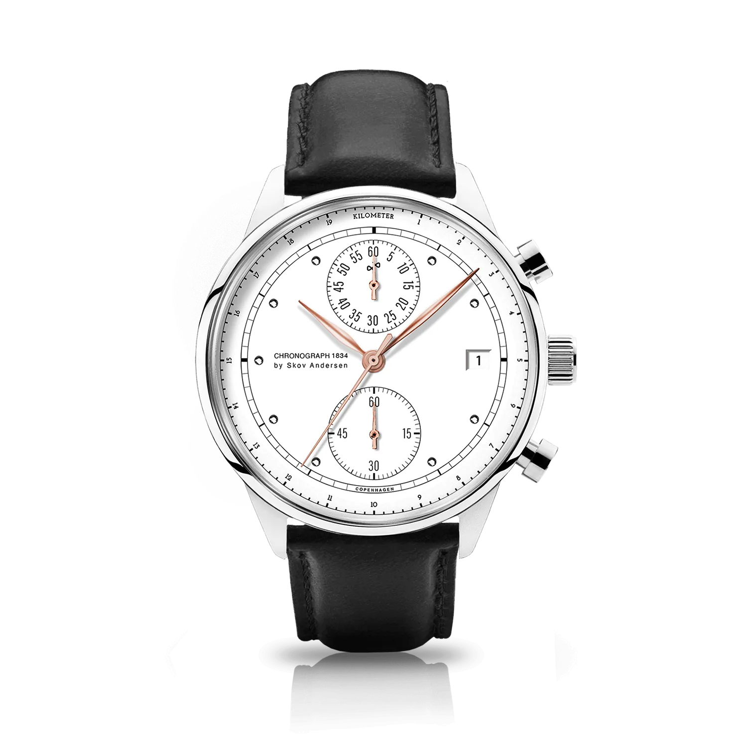 1834 Chronograph, Steel / White