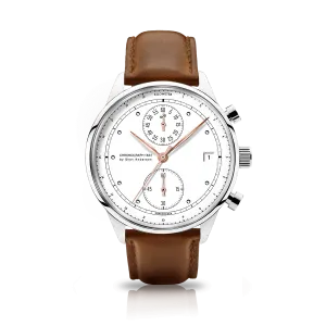 1834 Chronograph, Steel / White