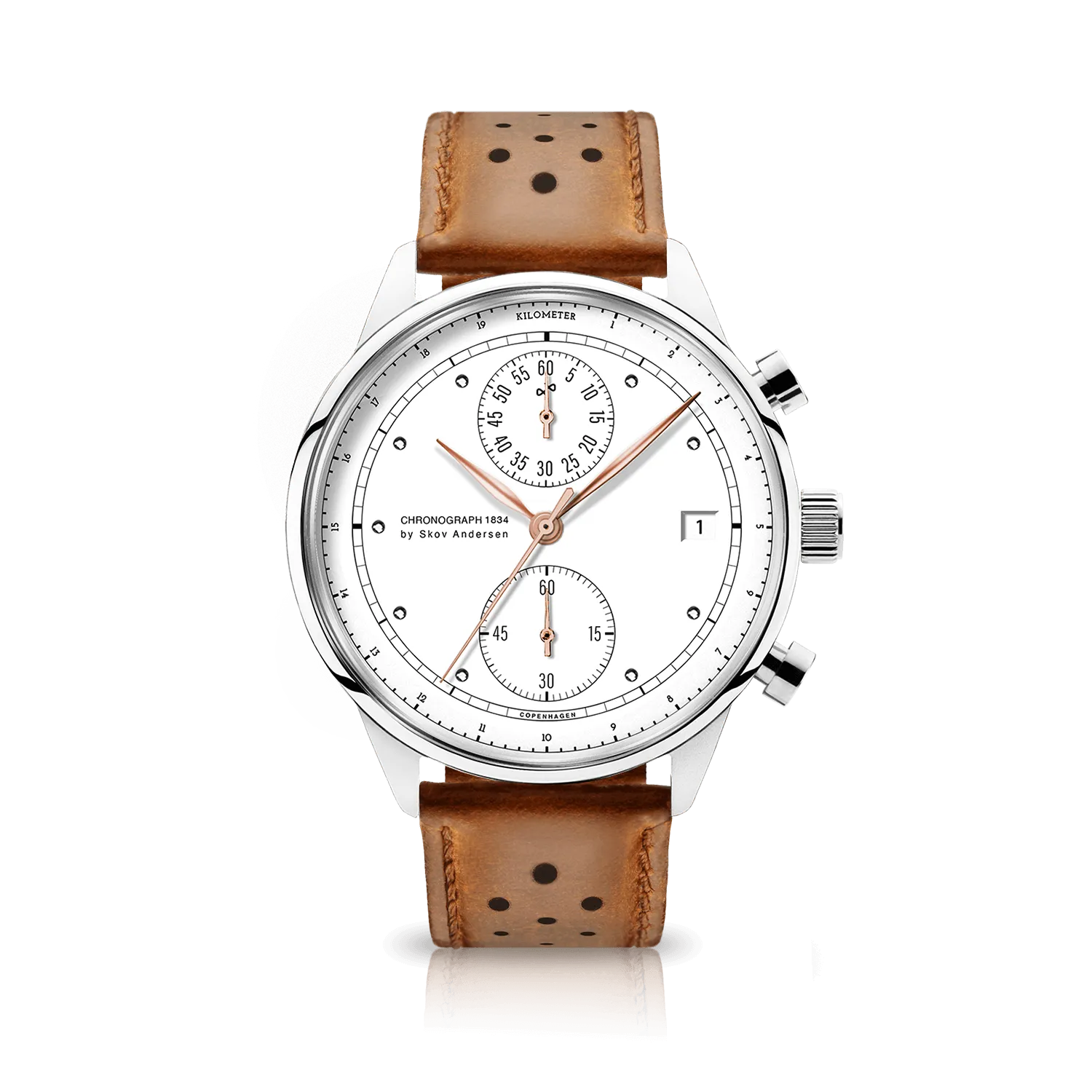 1834 Chronograph, Steel / White