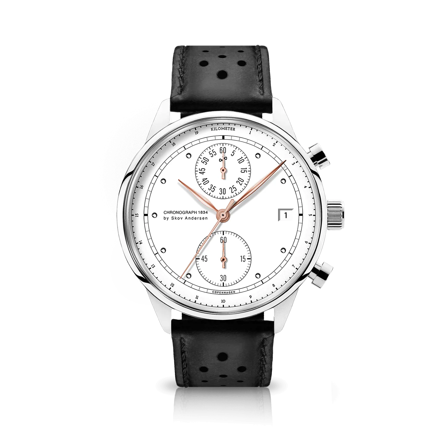 1834 Chronograph, Steel / White