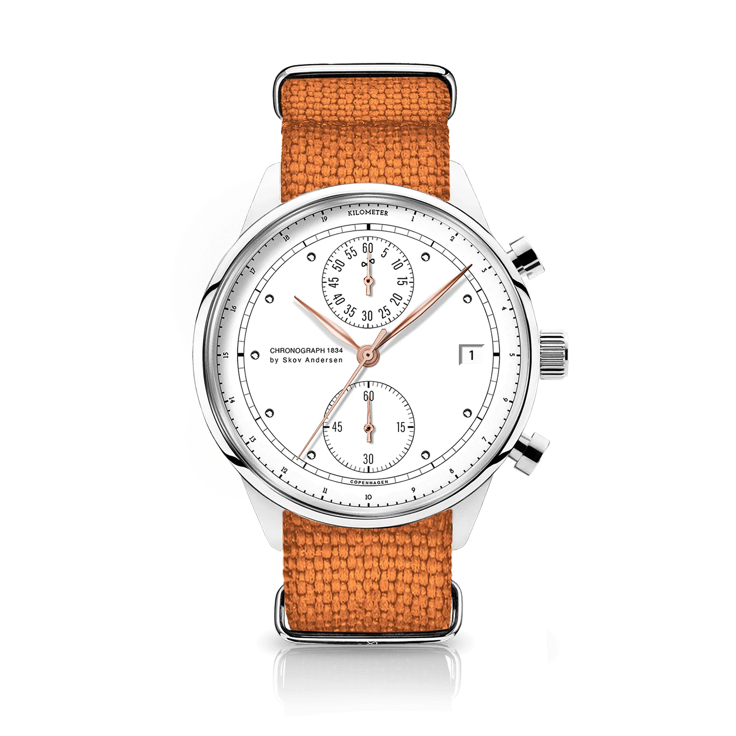 1834 Chronograph, Steel / White