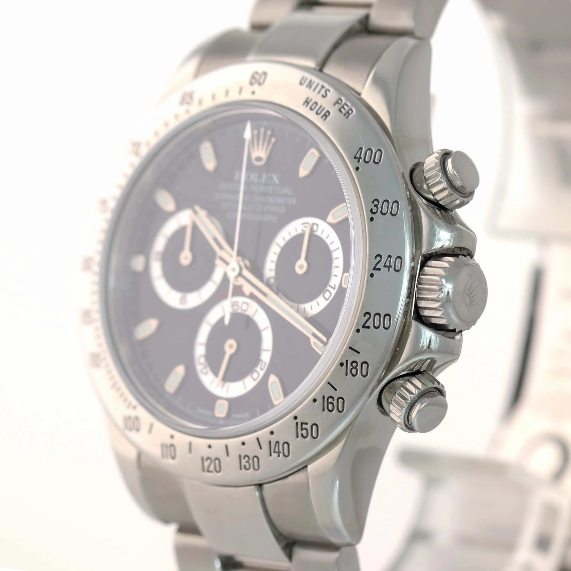 2009 MINT Rolex Daytona Cosmograph 116520 Black Steel Engraved Rehaut Watch Box