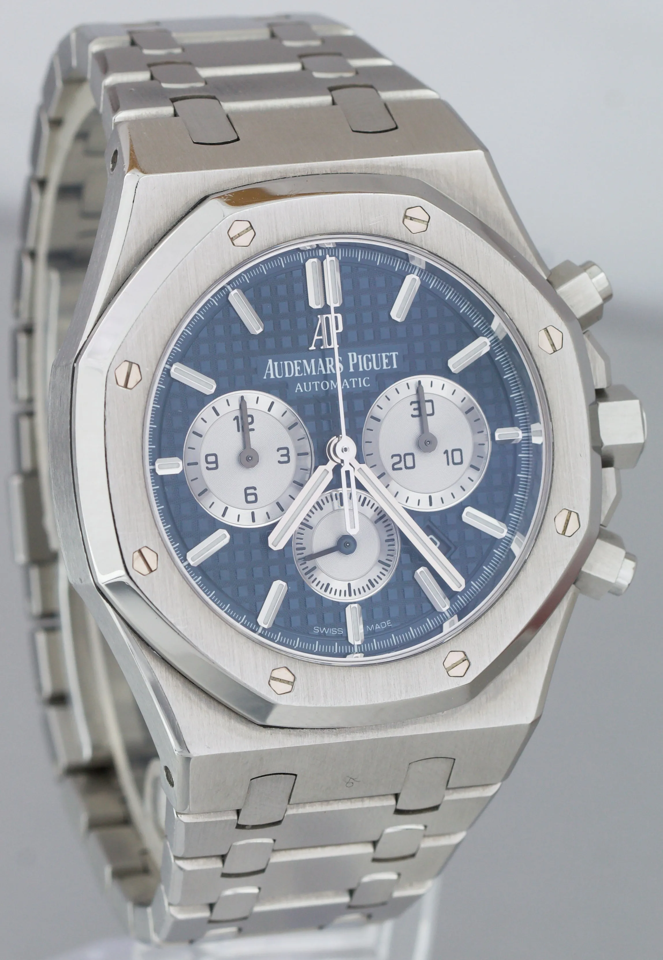 2017 Audemars Piguet Royal Oak Chronograph Blue Silver 41mm Stainless 26331 ST