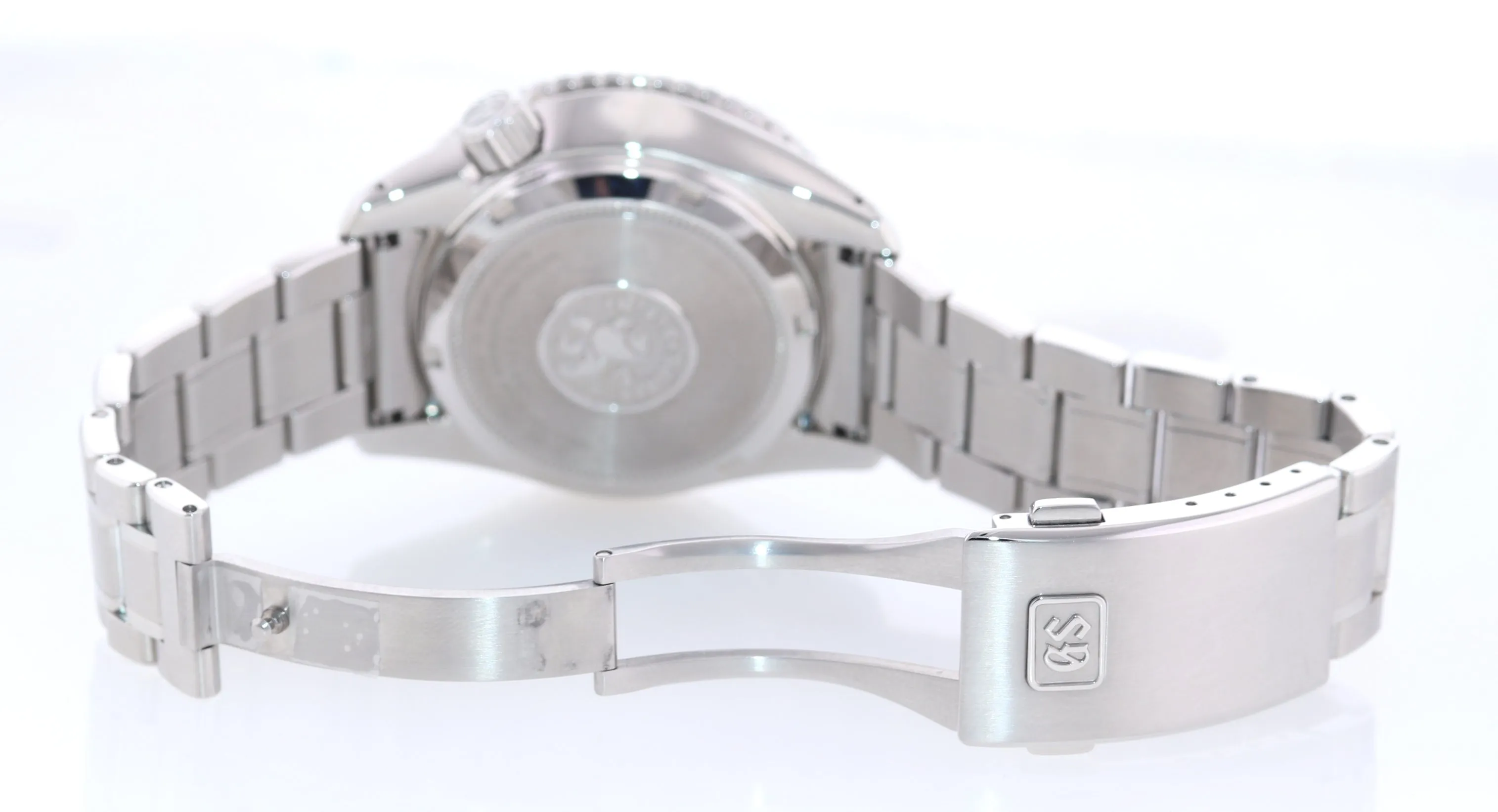 2021 PAPERS Grand Seiko Hi-Beat Sport 36000 GMT SBGJ237 Steel Blue 44mm Watch