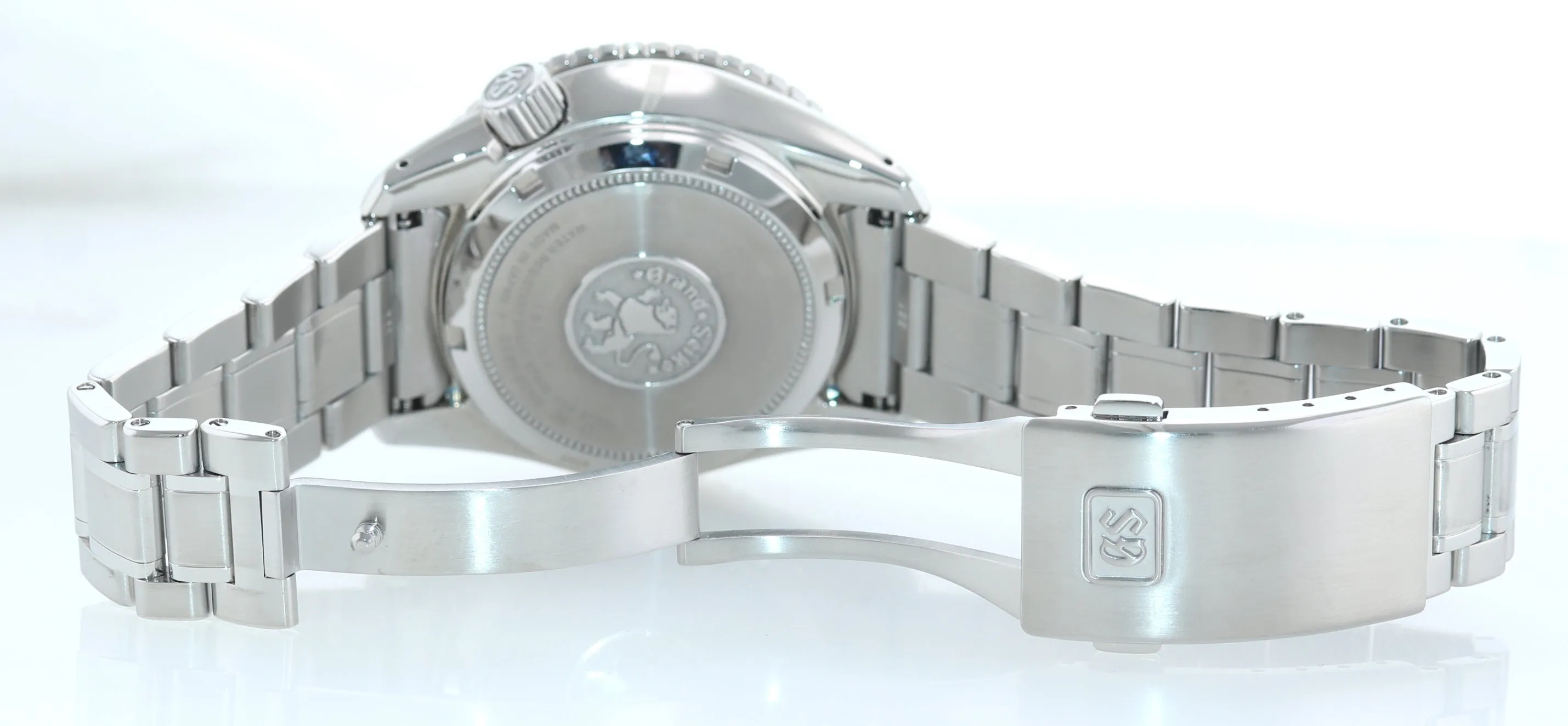 2021 PAPERS Grand Seiko Hi-Beat Sport 36000 GMT SBGJ237 Steel Blue 44mm Watch