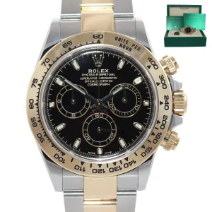 2021 Rolex Daytona Cosmograph 116503 Black Two Tone 18k Yellow Gold Watch Box