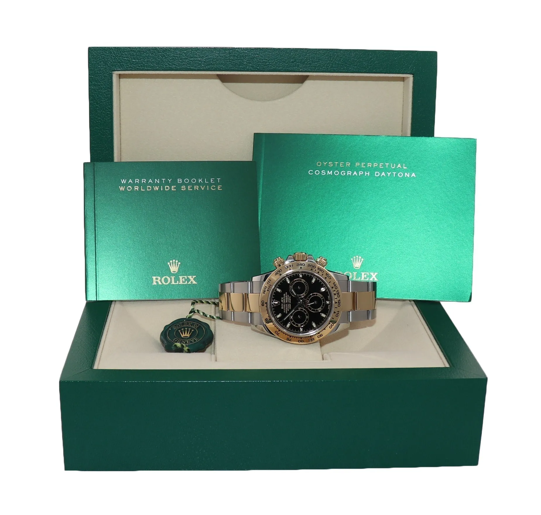 2021 Rolex Daytona Cosmograph 116503 Black Two Tone 18k Yellow Gold Watch Box
