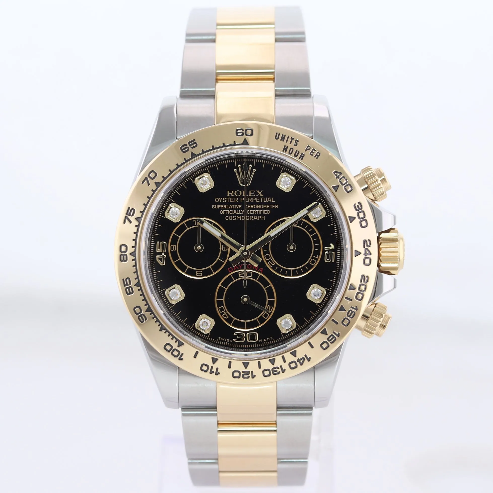 2022 BLACK DIAMOND 116503 Rolex Daytona Two Tone Steel and Gold Watch Box