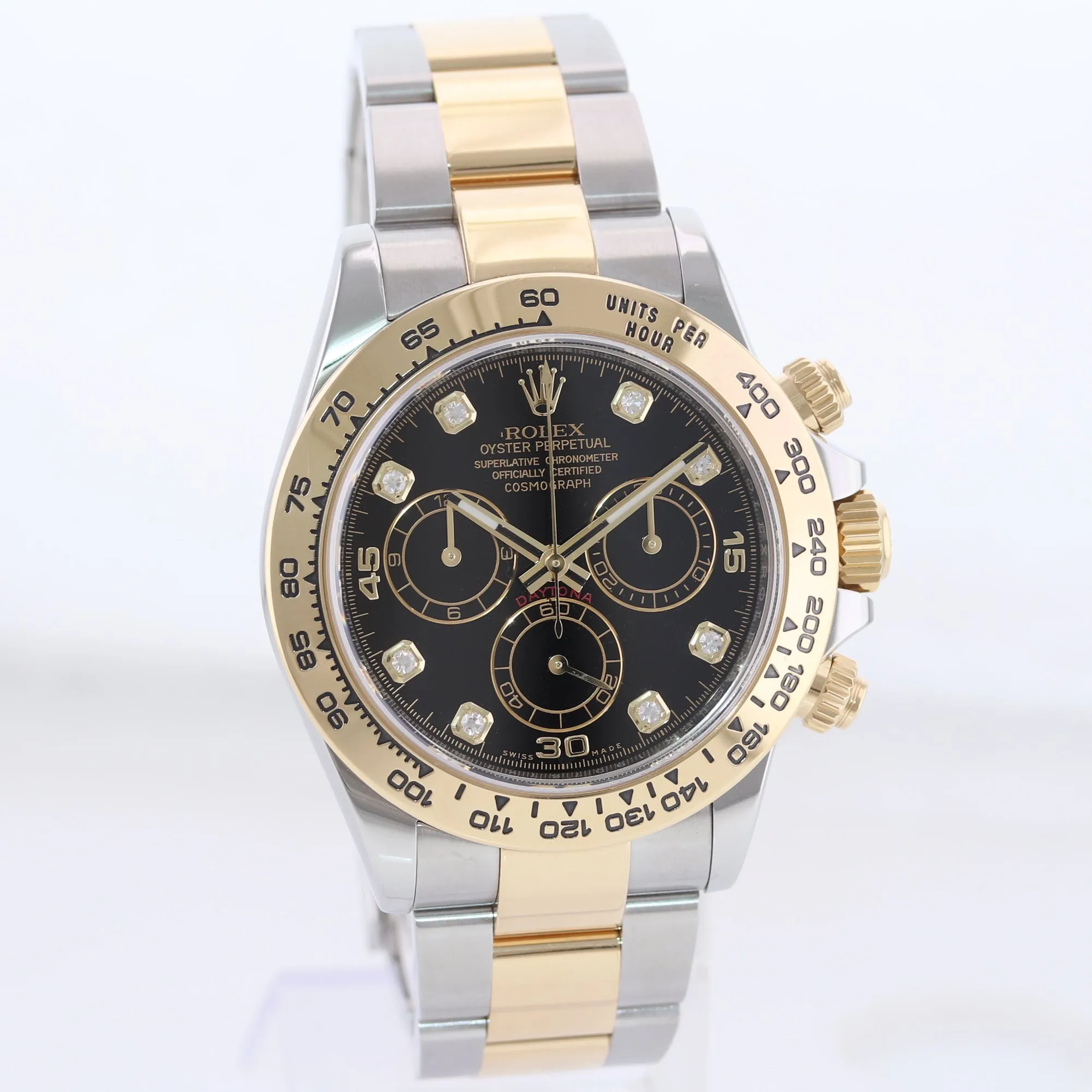 2022 BLACK DIAMOND 116503 Rolex Daytona Two Tone Steel and Gold Watch Box