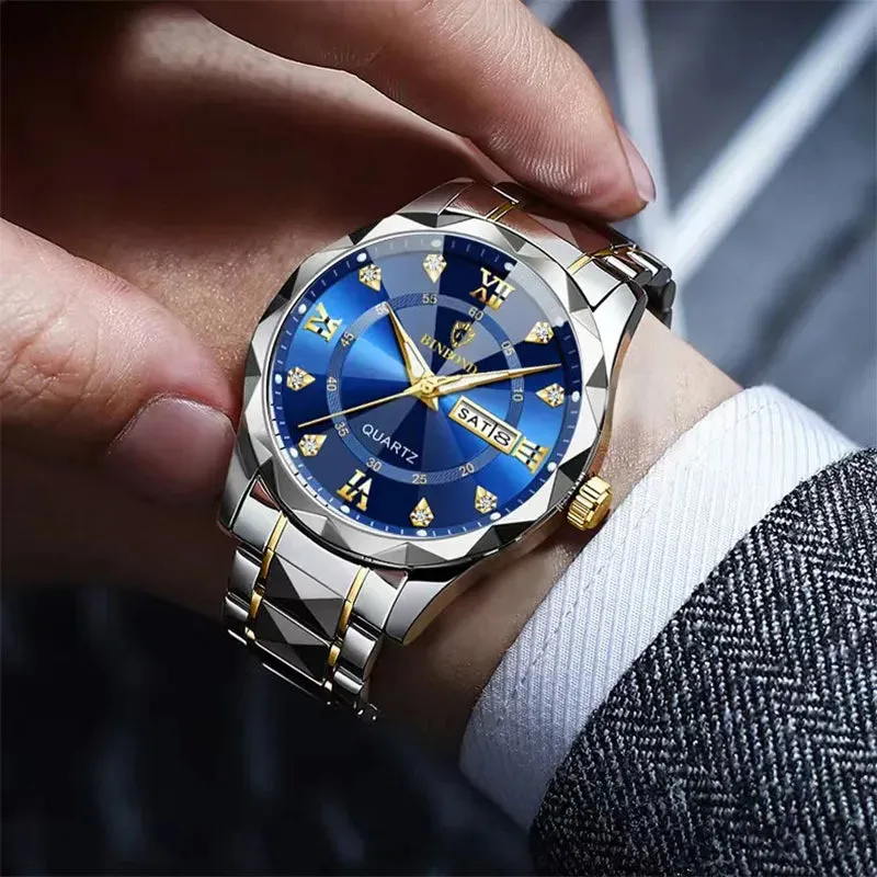 2023 Best Seller's Men's Waterproof Stainless Steel Wristwatch