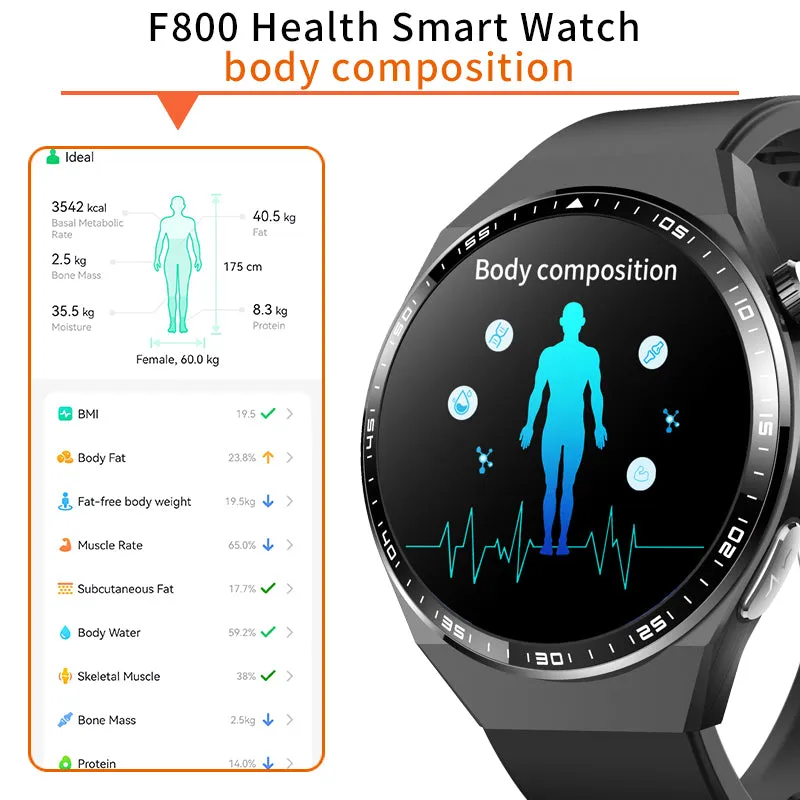 2024 New Accurate Measure ECG PPG Smart Watch Men Full Touch Screen Sport Fitness Watches Bluetooth For Android ios Smartwatch