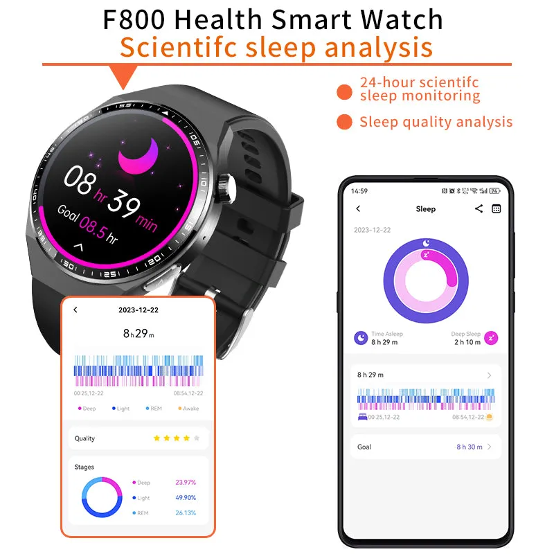 2024 New Accurate Measure ECG PPG Smart Watch Men Full Touch Screen Sport Fitness Watches Bluetooth For Android ios Smartwatch