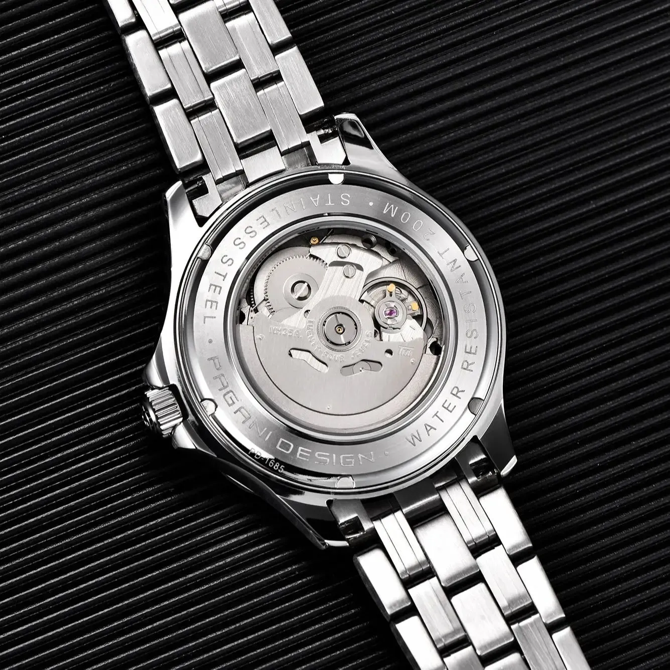 2024 New  Wave Men Mechanical Watch Luxury Automatic Watch for Men NH35 Sapphire Crystal Dive Wristwatch Clock Man