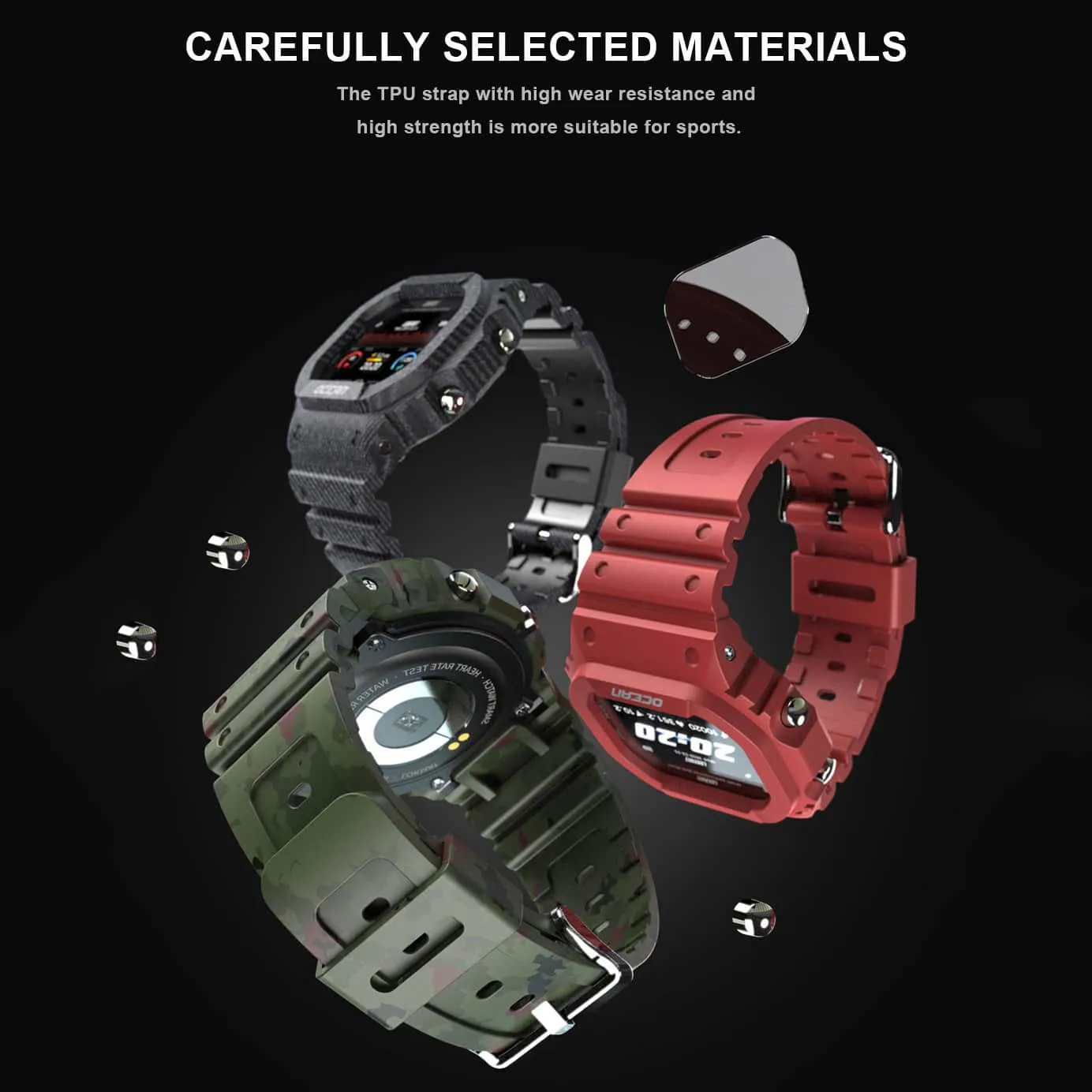 30 Pieces) Ocean Touch Screen Multi-function Camouflage Smart Watch