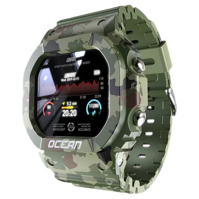 30 Pieces) Ocean Touch Screen Multi-function Camouflage Smart Watch