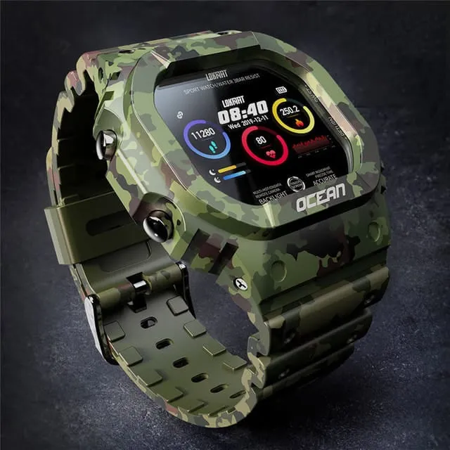 30 Pieces) Ocean Touch Screen Multi-function Camouflage Smart Watch