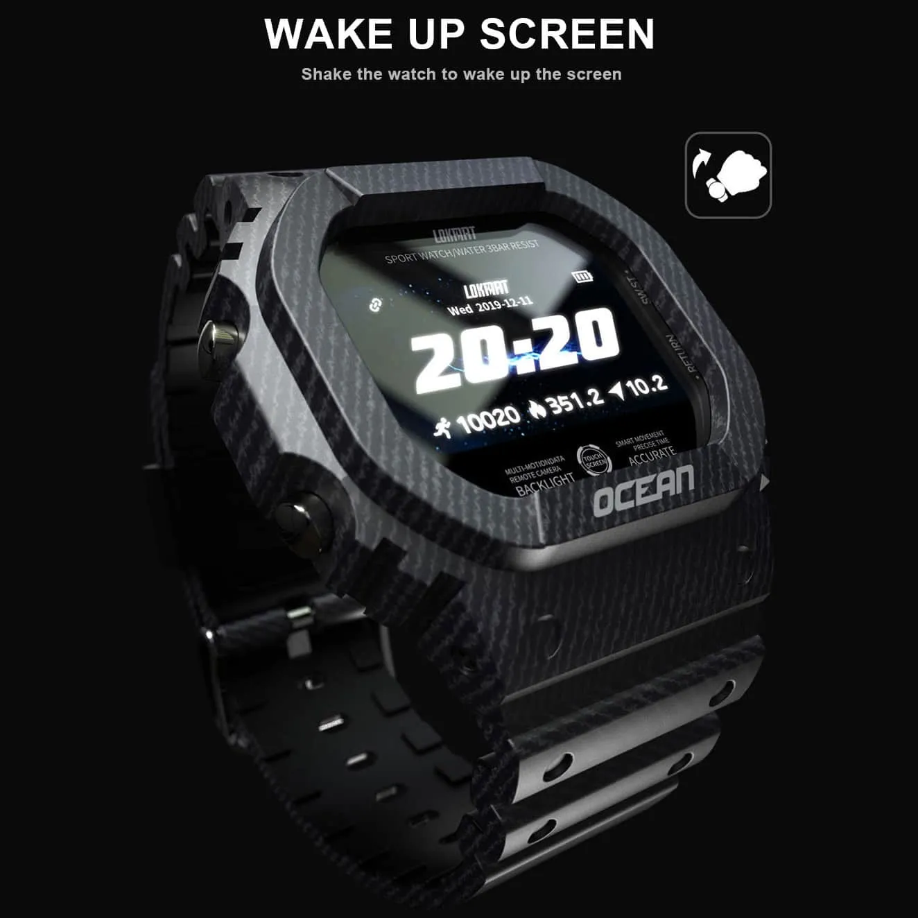 30 Pieces) Ocean Touch Screen Multi-function Camouflage Smart Watch