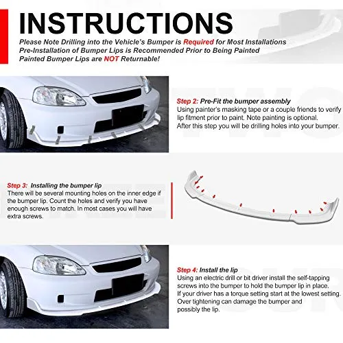 3Pcs Car Front Bumper Lips Spoiler Wing Body Kit with Vertical Stabilizers Compatible with Mercedes-Benz C180 C200 C250 C300 C350 C-Class W204 2012-2014, Carbon Fiber