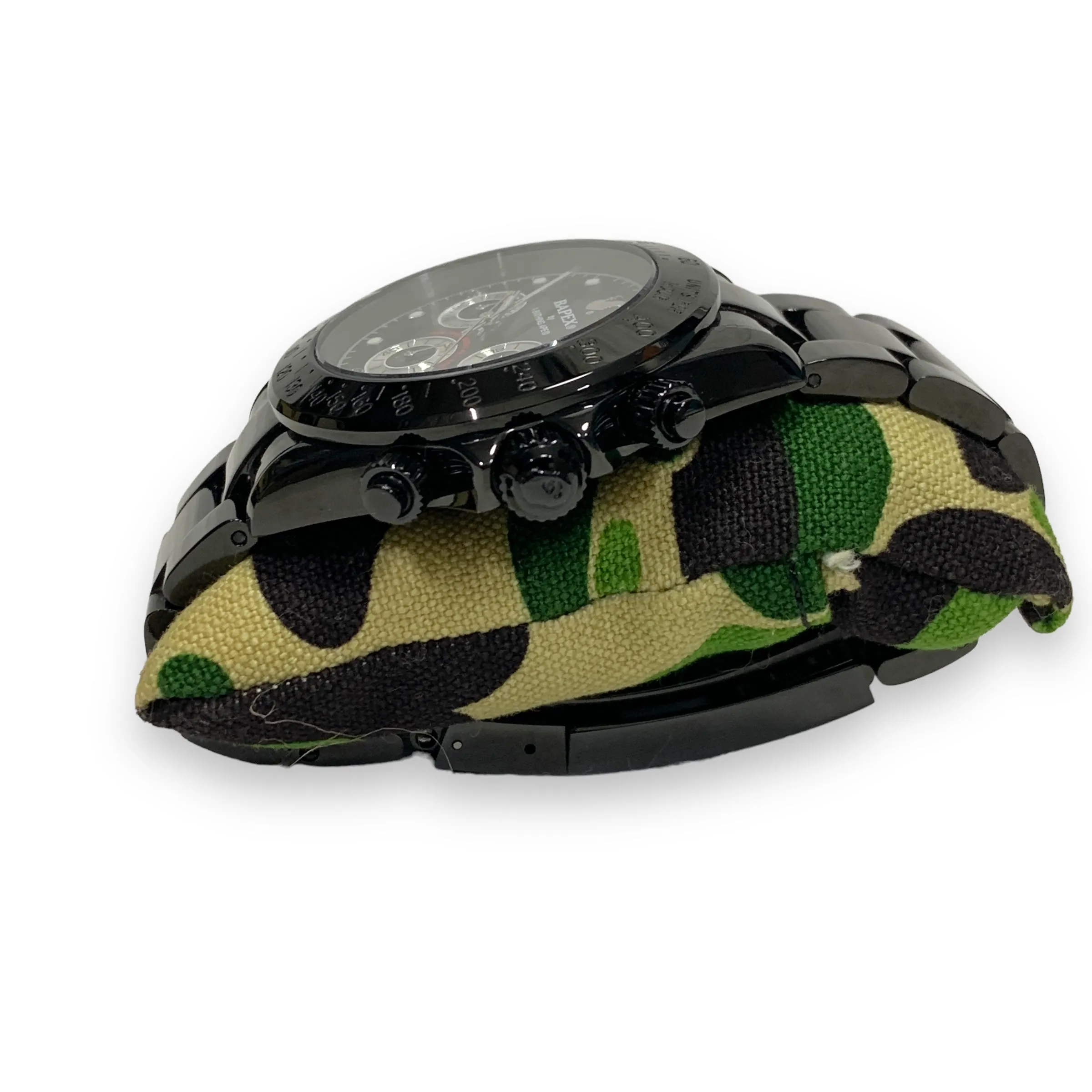 A Bathing Ape Bape Type 3 Daytona Bapex Watch Black