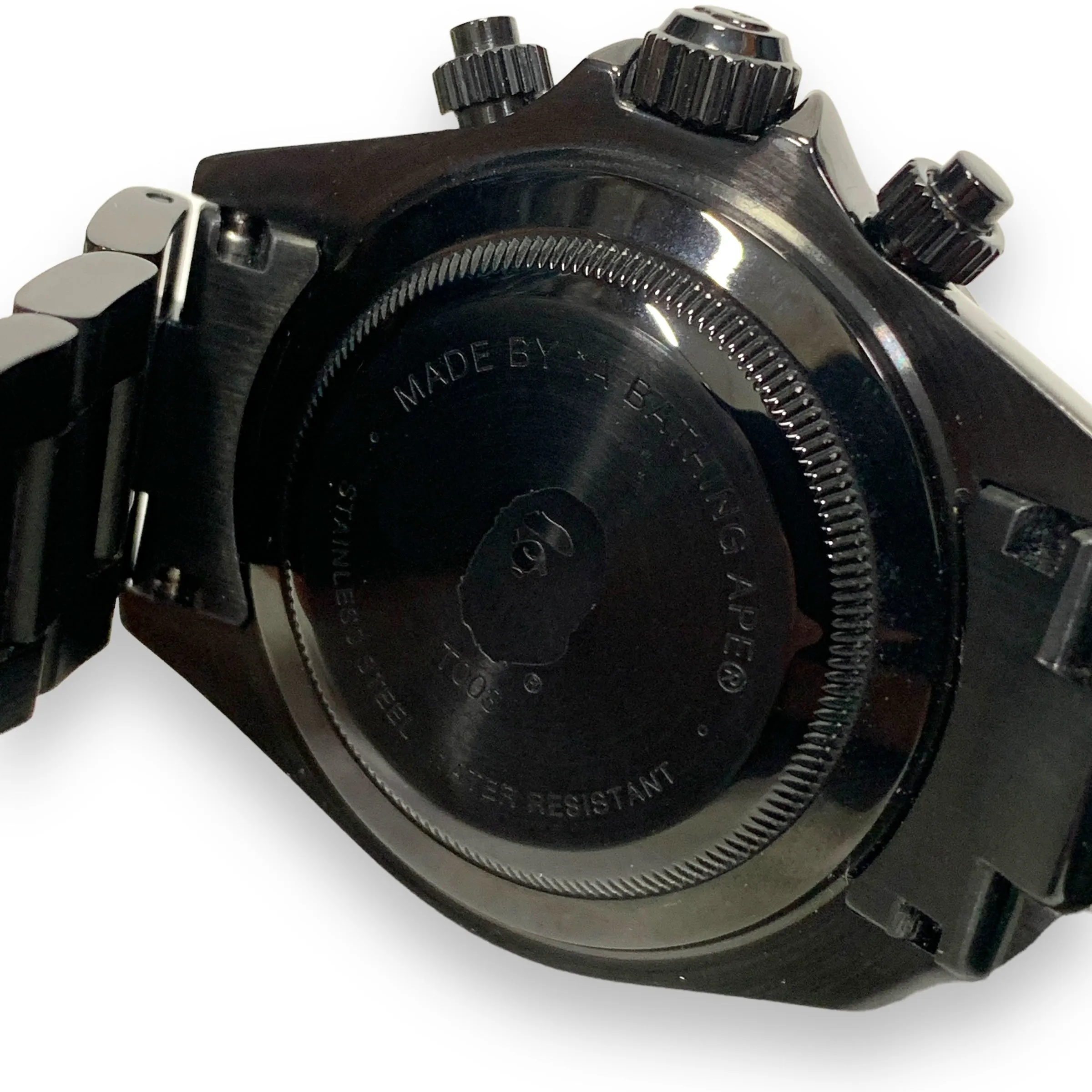 A Bathing Ape Bape Type 3 Daytona Bapex Watch Black