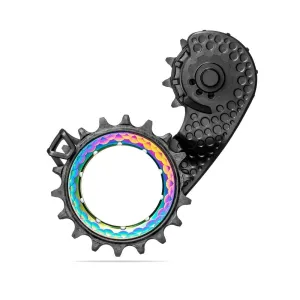 absoluteBLACK HOLLOWcage Carbon Derailleur Cage (for Shimano) - Black/Oil Slick