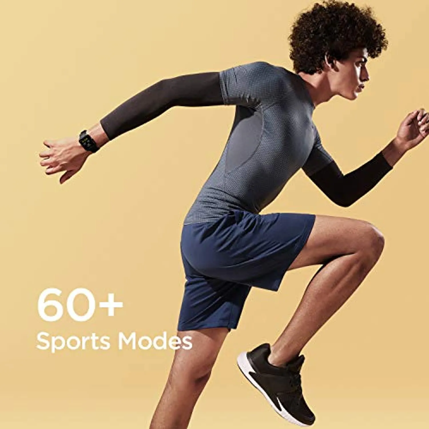 Amazfit Bip U Smart Watch Fitness Tracker for Men Women with 60  Sports Modes, 9-Day Battery Life, Blood Oxygen Breathing Heart Rate Sleep Monitor, 5 ATM Waterproof, for iPhone Android Phone (Black)