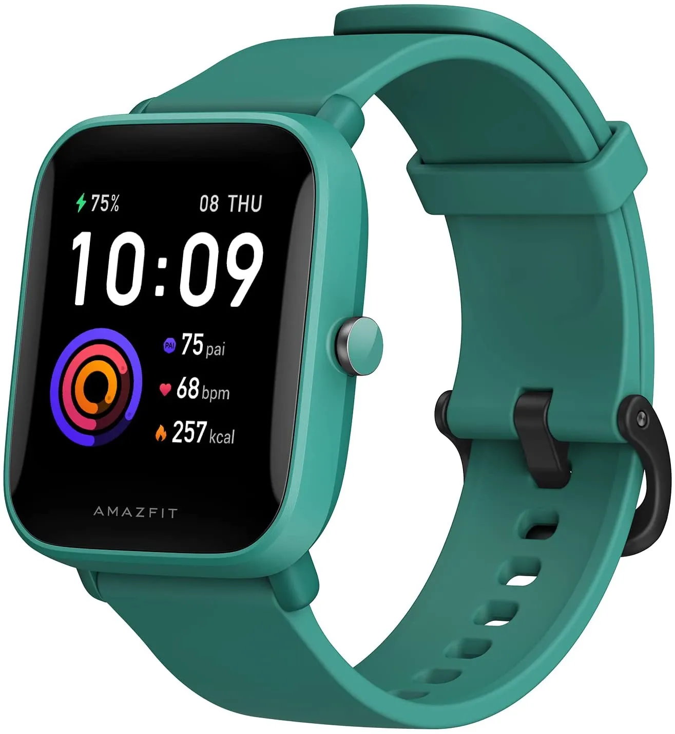 Amazfit Bip U Smart Watch Fitness Tracker for Men Women with 60  Sports Modes, 9-Day Battery Life, Blood Oxygen Breathing Heart Rate Sleep Monitor, 5 ATM Waterproof, for iPhone Android Phone (Black)