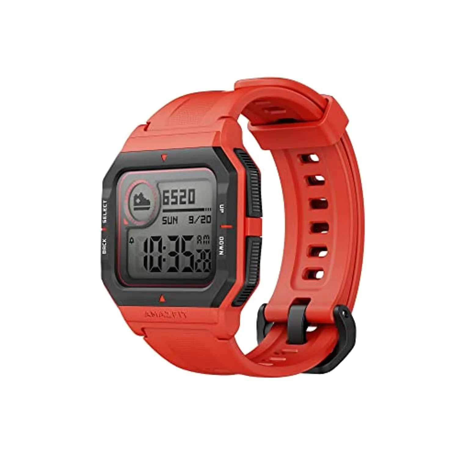 Amazfit Neo Fitness Retro Smartwatch with Real-Time Workout Tracking, Heart Rate and Sleep Monitoring, 28-Day Battery Life, Smart Notifications, 1.2" Always-On Display, Water Resistant, Orange