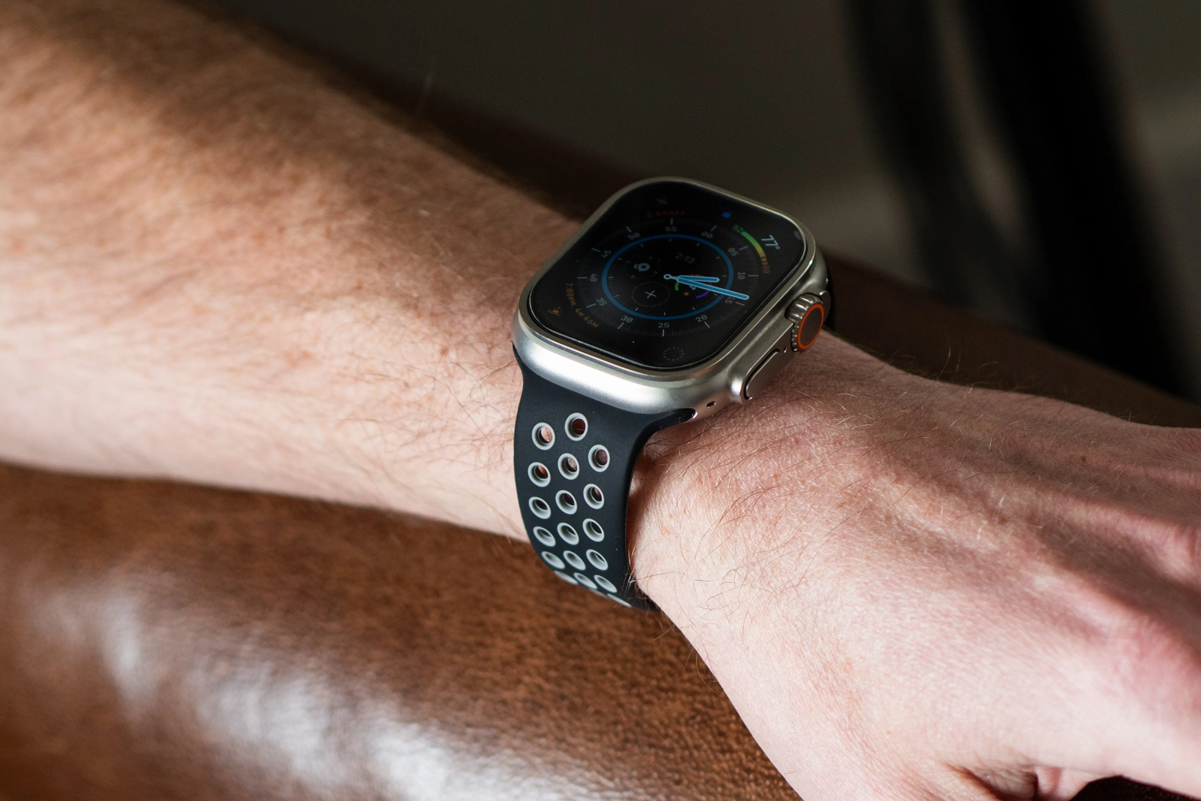 Apple Band Silicone Sport - Black-Gray