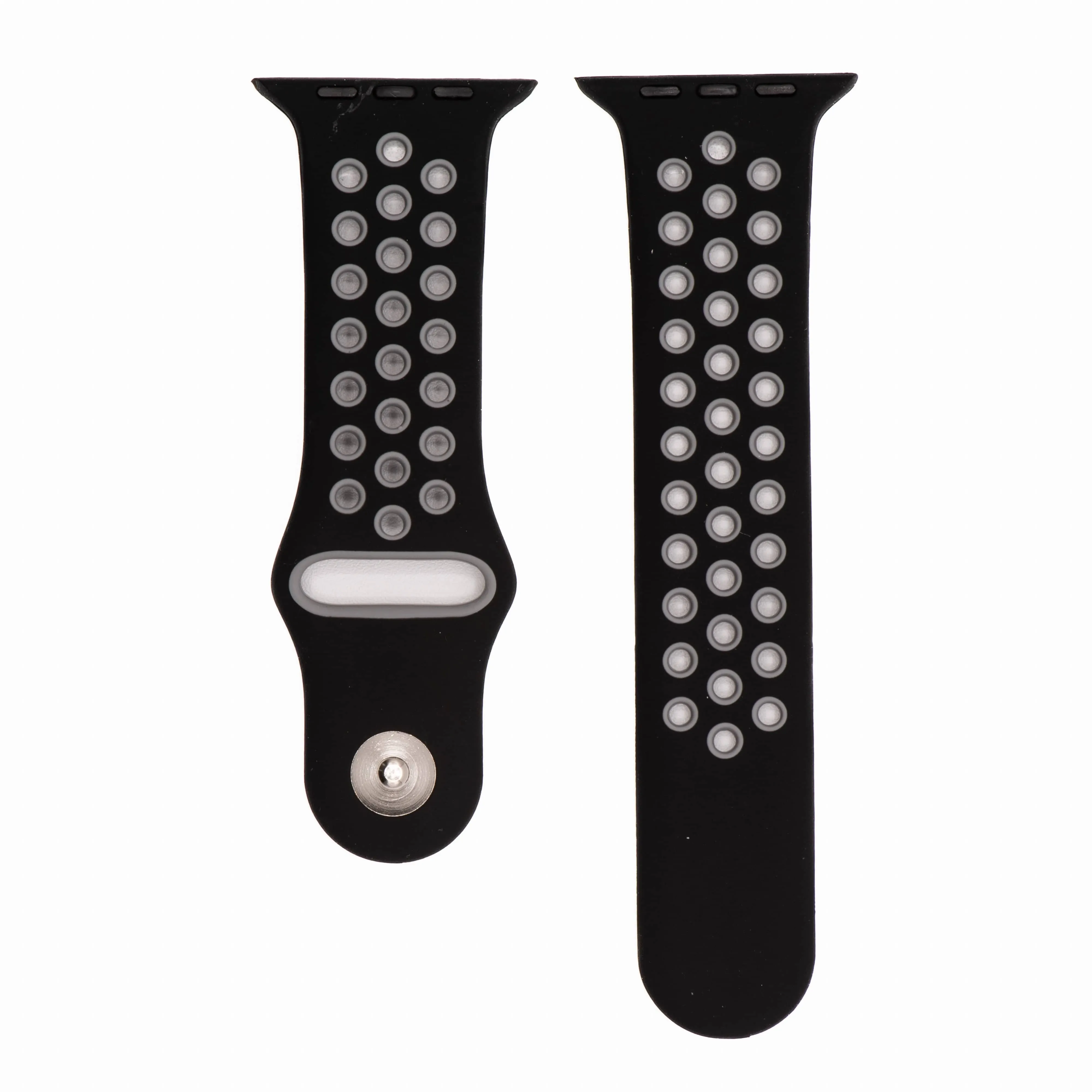 Apple Band Silicone Sport - Black-Gray
