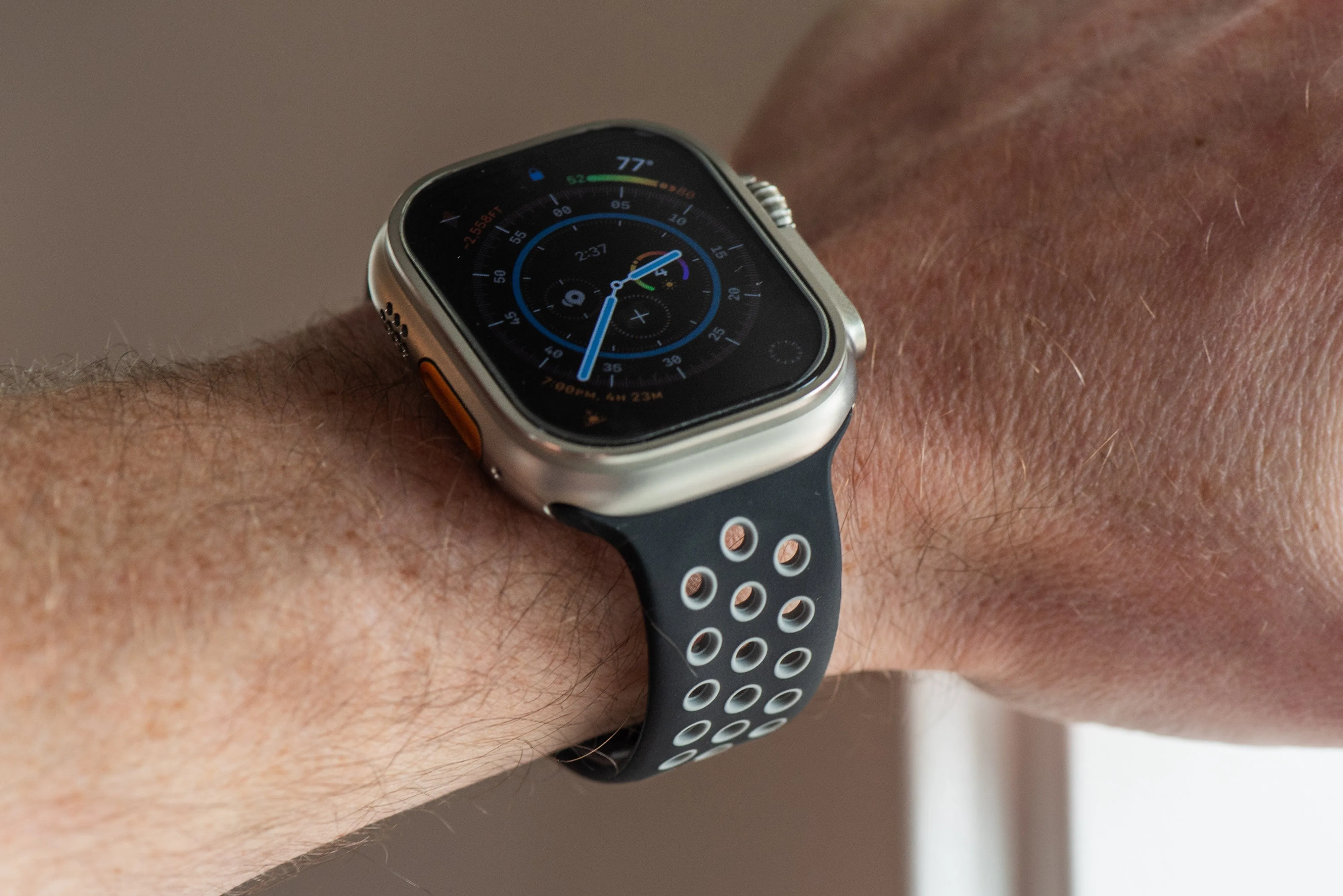 Apple Band Silicone Sport - Black-Gray