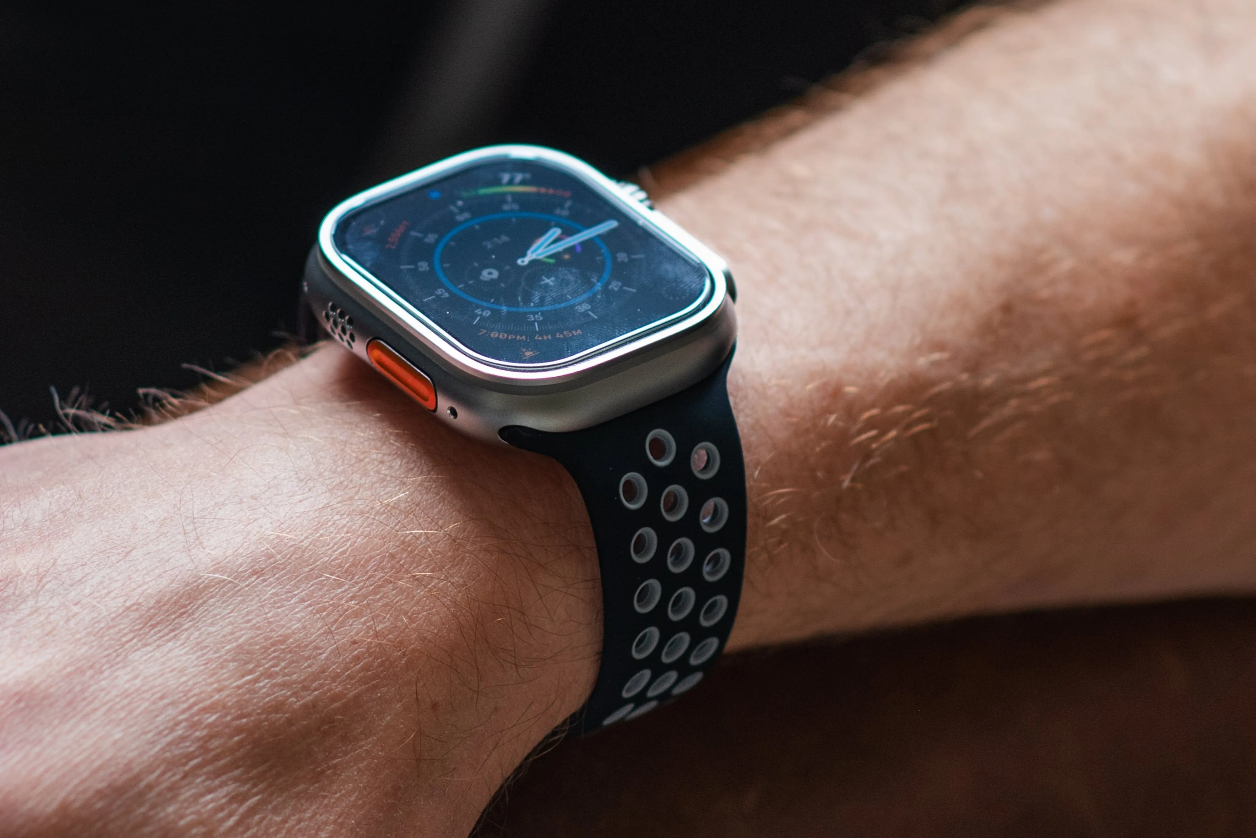 Apple Band Silicone Sport - Black-Gray