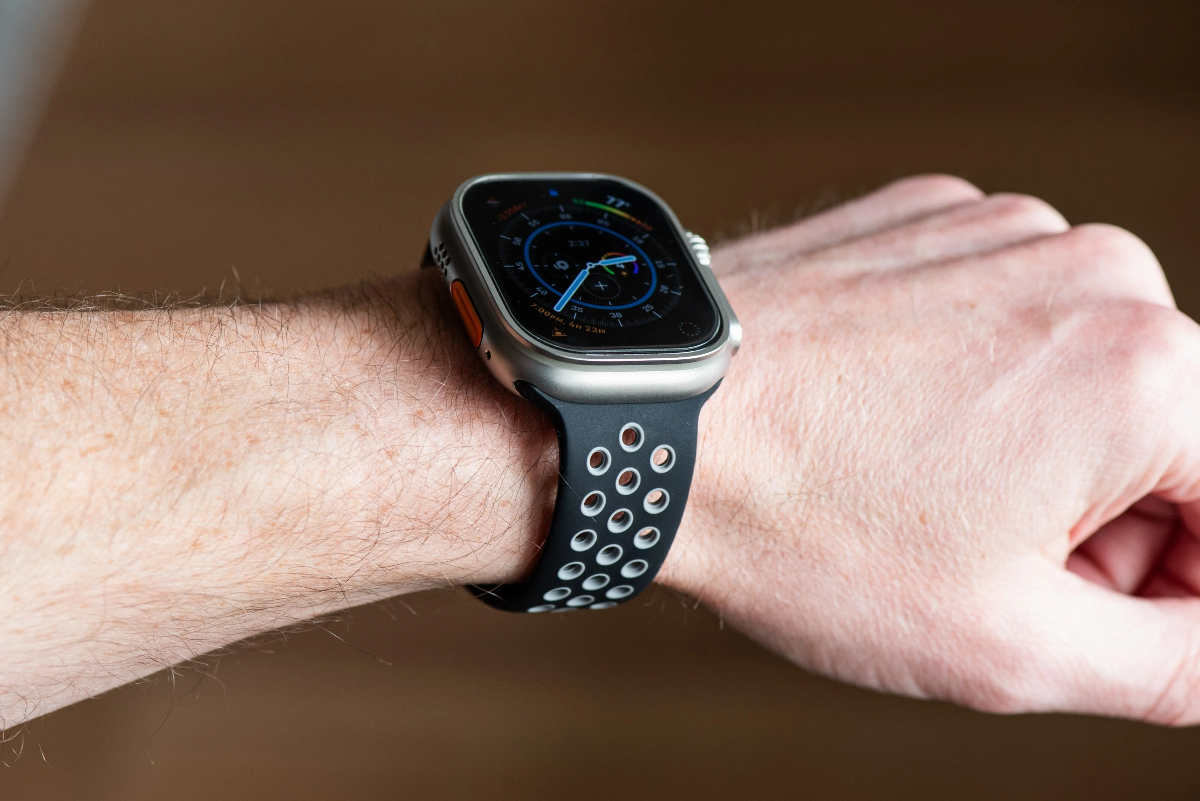 Apple Band Silicone Sport - Black-Gray