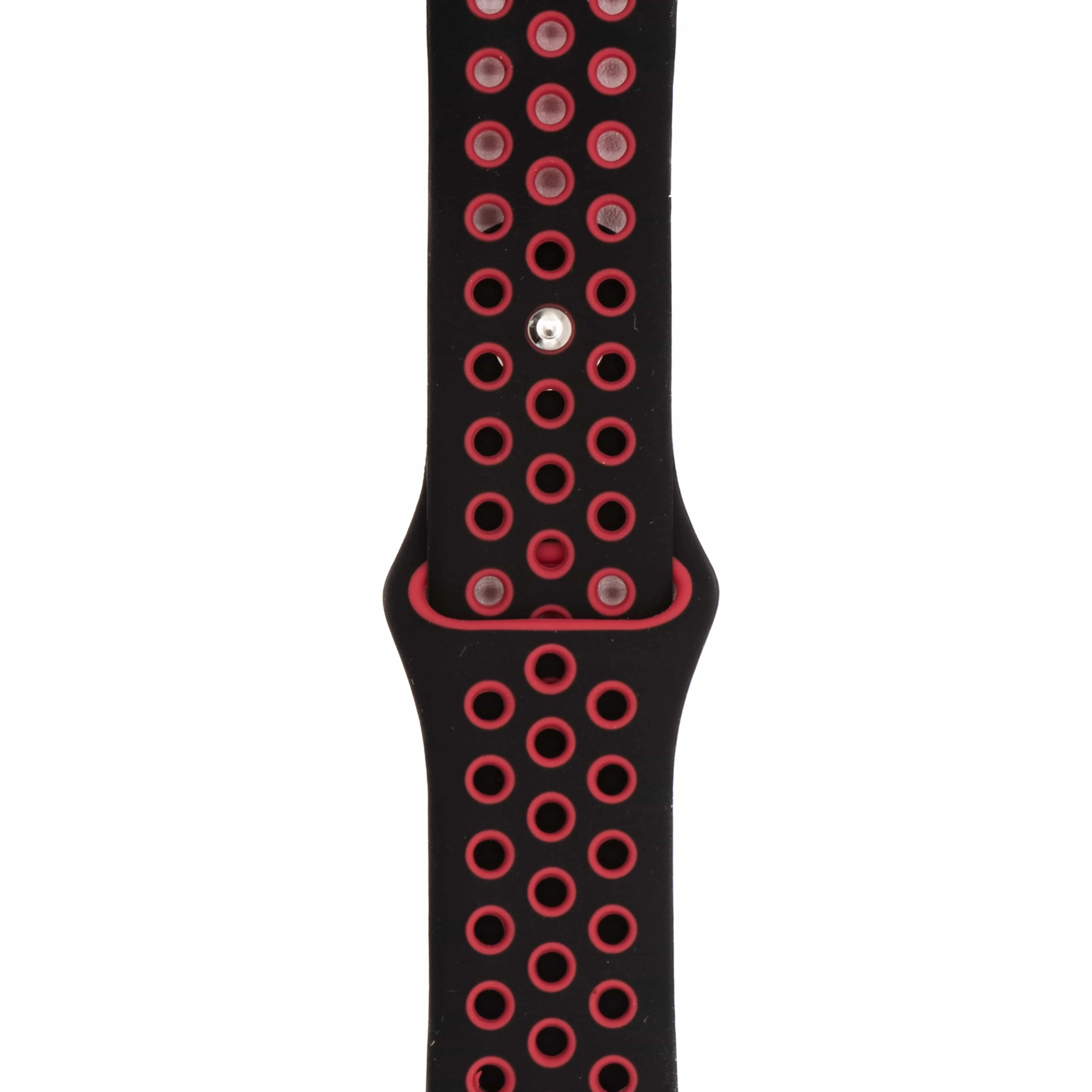 Apple Band Silicone Sport - Black-Red