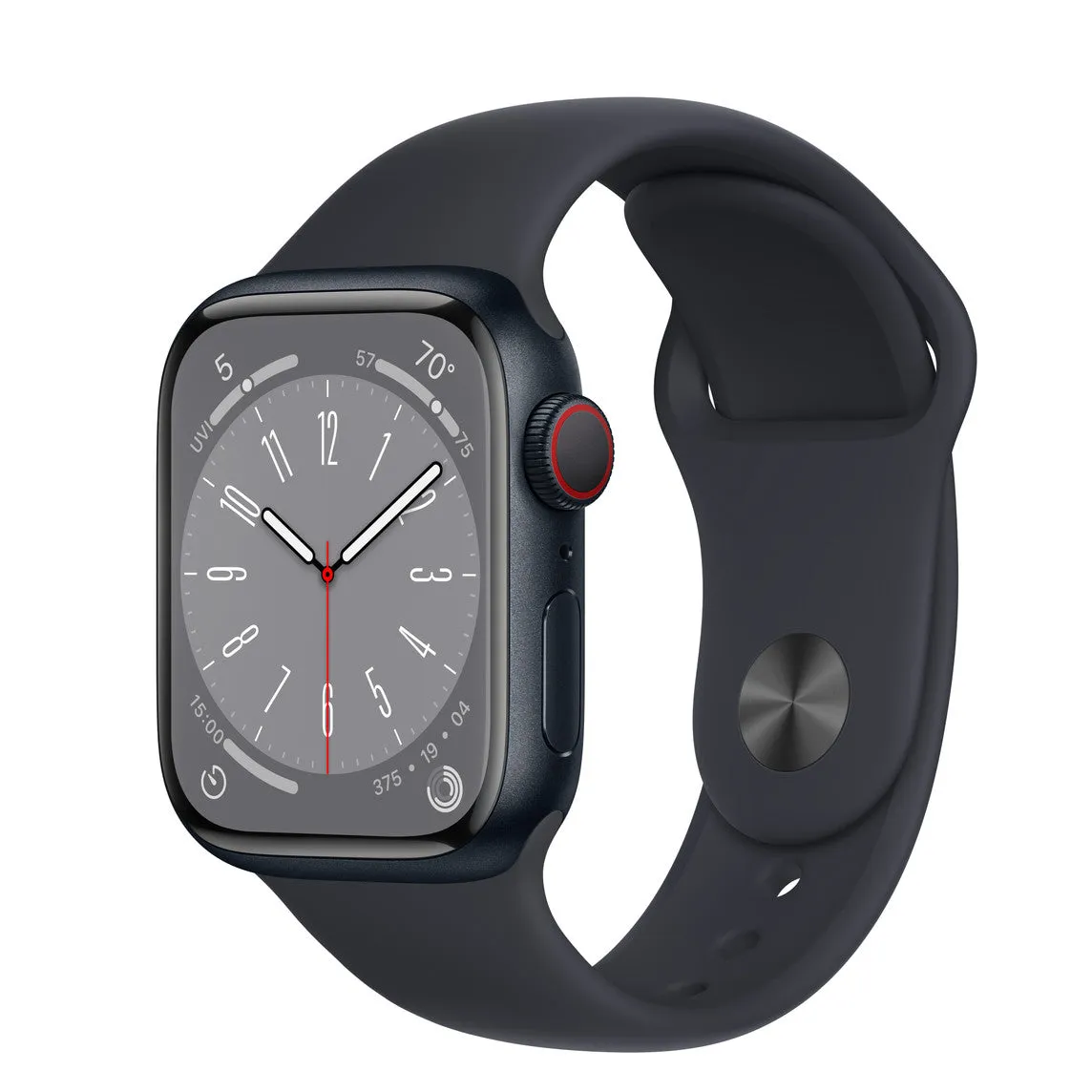 Apple Watch Series 8 GPS   Cellular 41mm Midnight Aluminum Case w/ Midnight Sport Band -Au Version ( Refurbished Grade A)