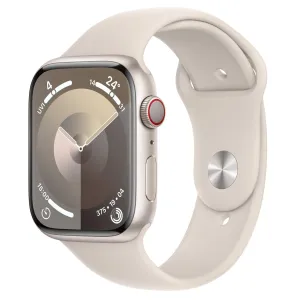 Apple Watch Series 9 41mm GPS   Cellular Starlight Aluminium Case with Starlight Sport Band (S/M)