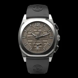 ARMAND NICOLET J09-3 MEN'S AUTOMATIC BLACK STRAP GREY DIAL WATCH
