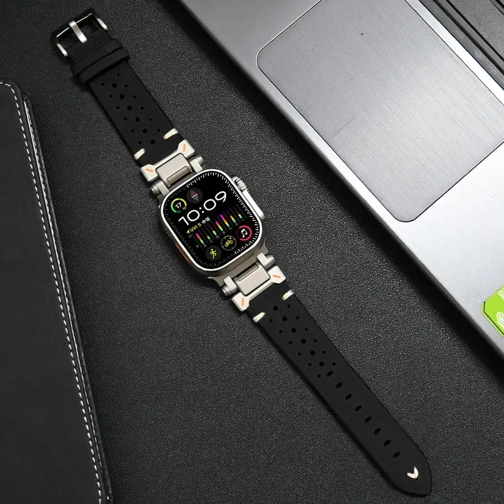 Armor Desinged Leather Bands for Apple Watch