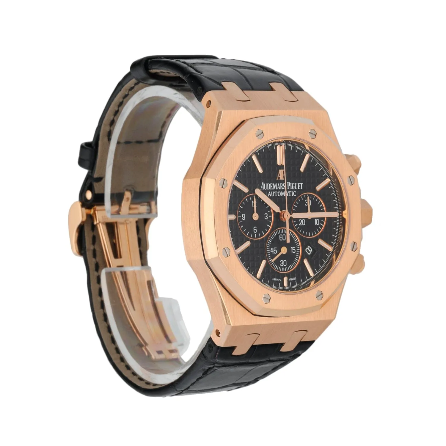 Audemars Piguet Royal Oak 26320OR 18K Rose Gold Chronograph Mens Watch