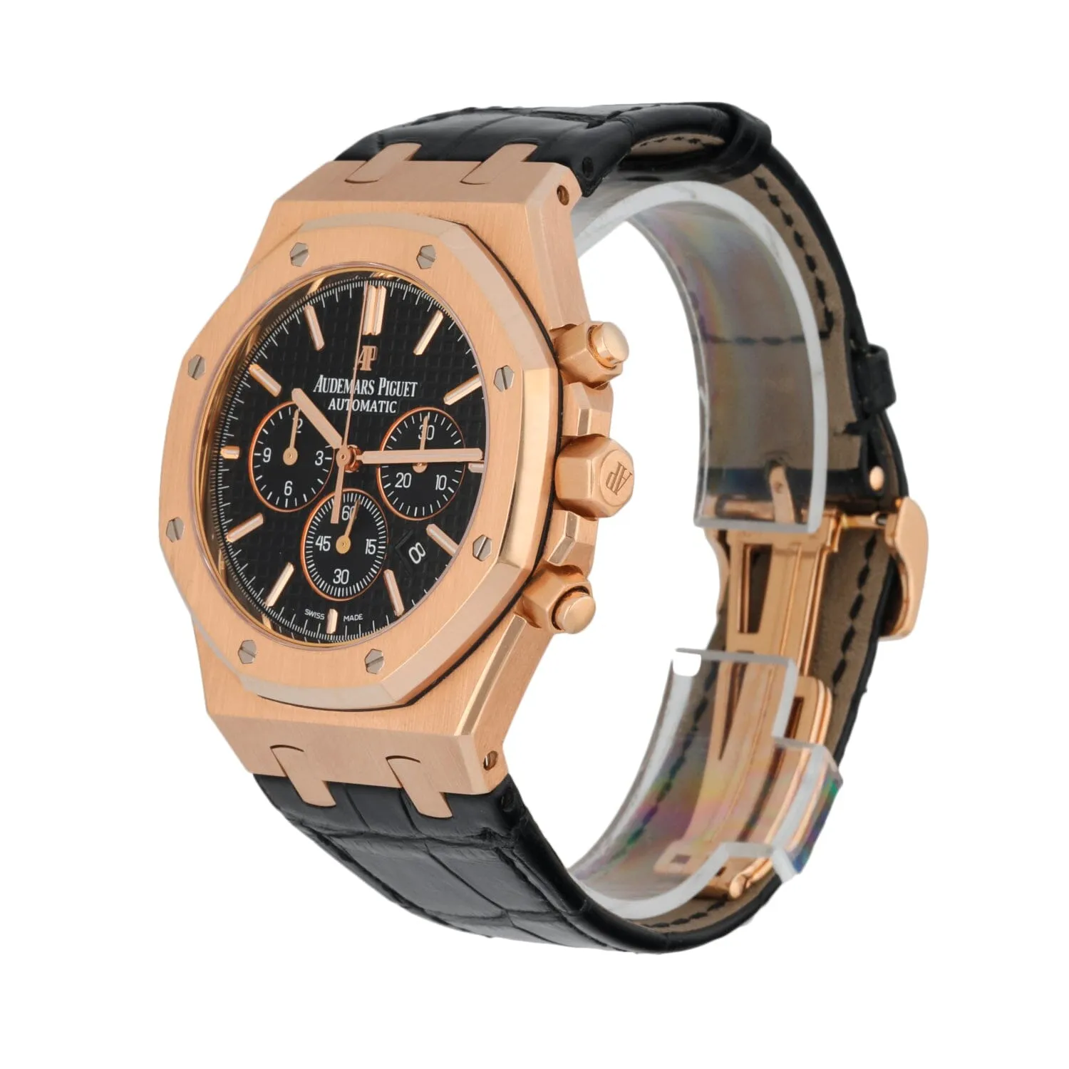 Audemars Piguet Royal Oak 26320OR 18K Rose Gold Chronograph Mens Watch