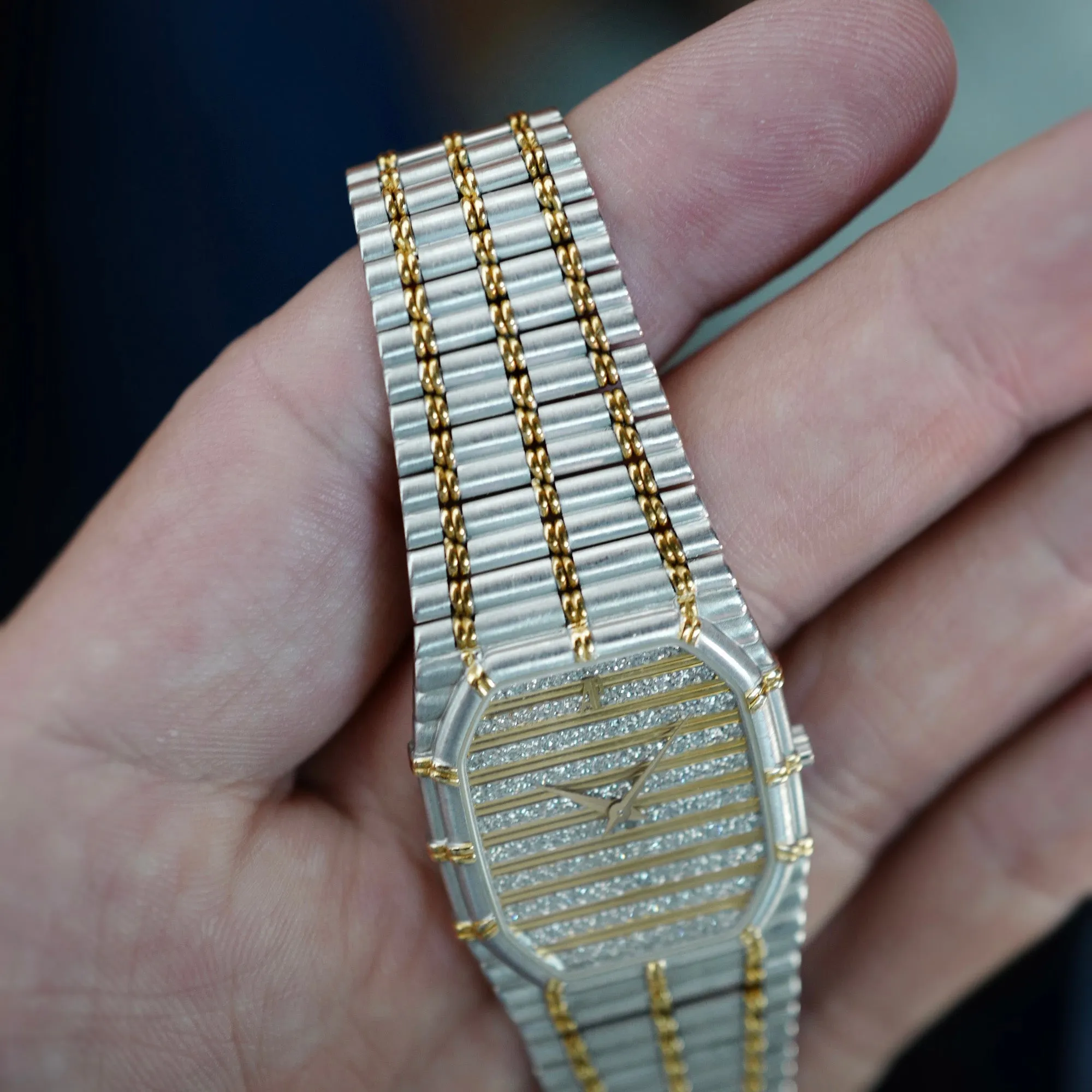Audemars Piguet Two-Tone Bamboo with Pave Diamond Dial