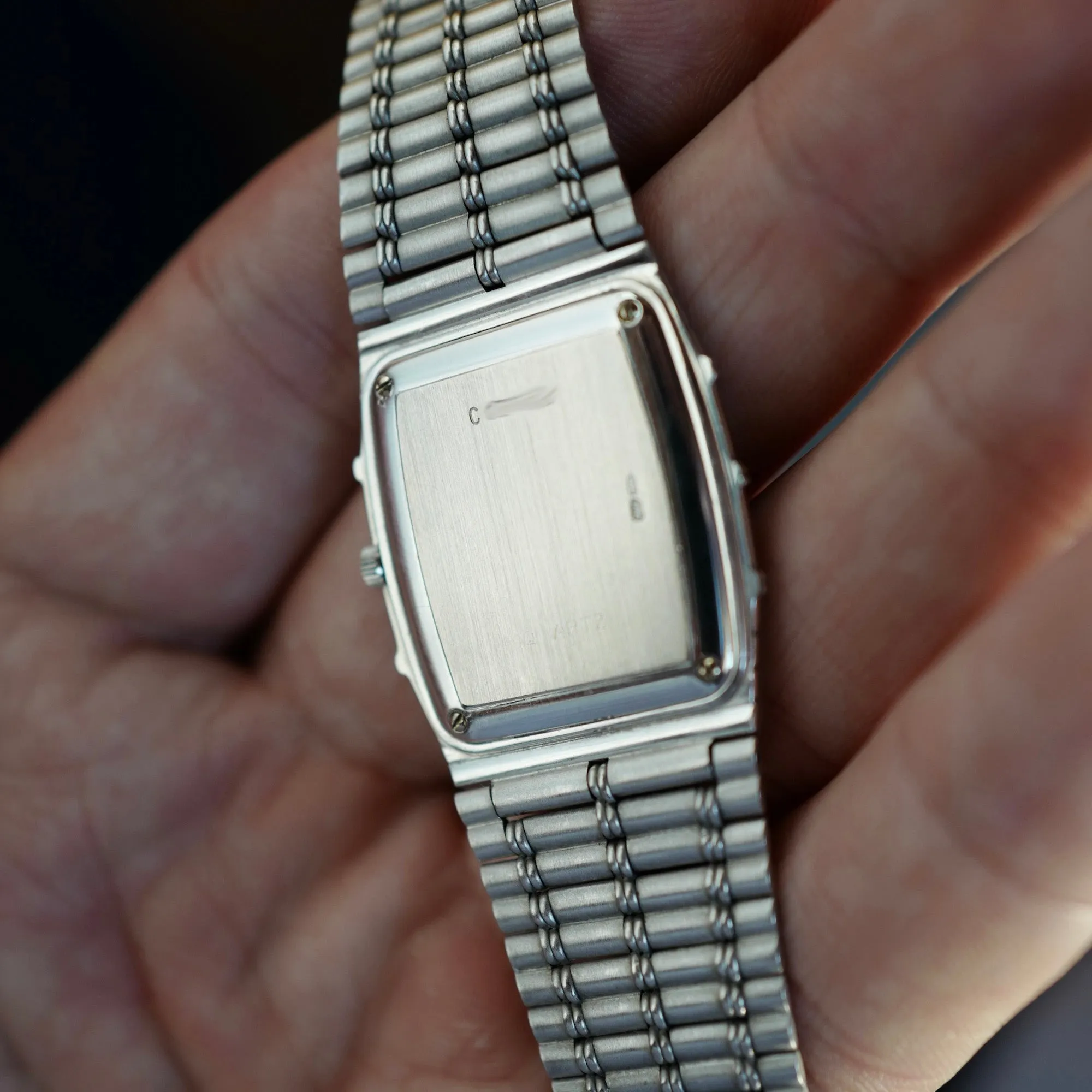 Audemars Piguet White Gold Bamboo with Blue Diamond Dial