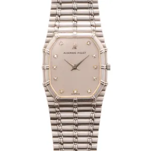 Audemars Piguet White Gold Bamboo with Diamond Markers