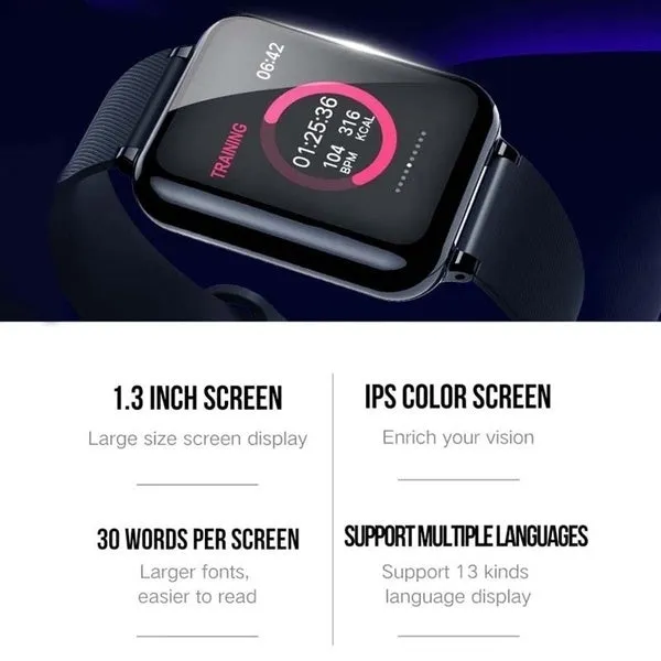 B57 Men Sport Smart Watch IP67 Waterproof Smartwatch Heart Rate Monitor for Men & Women