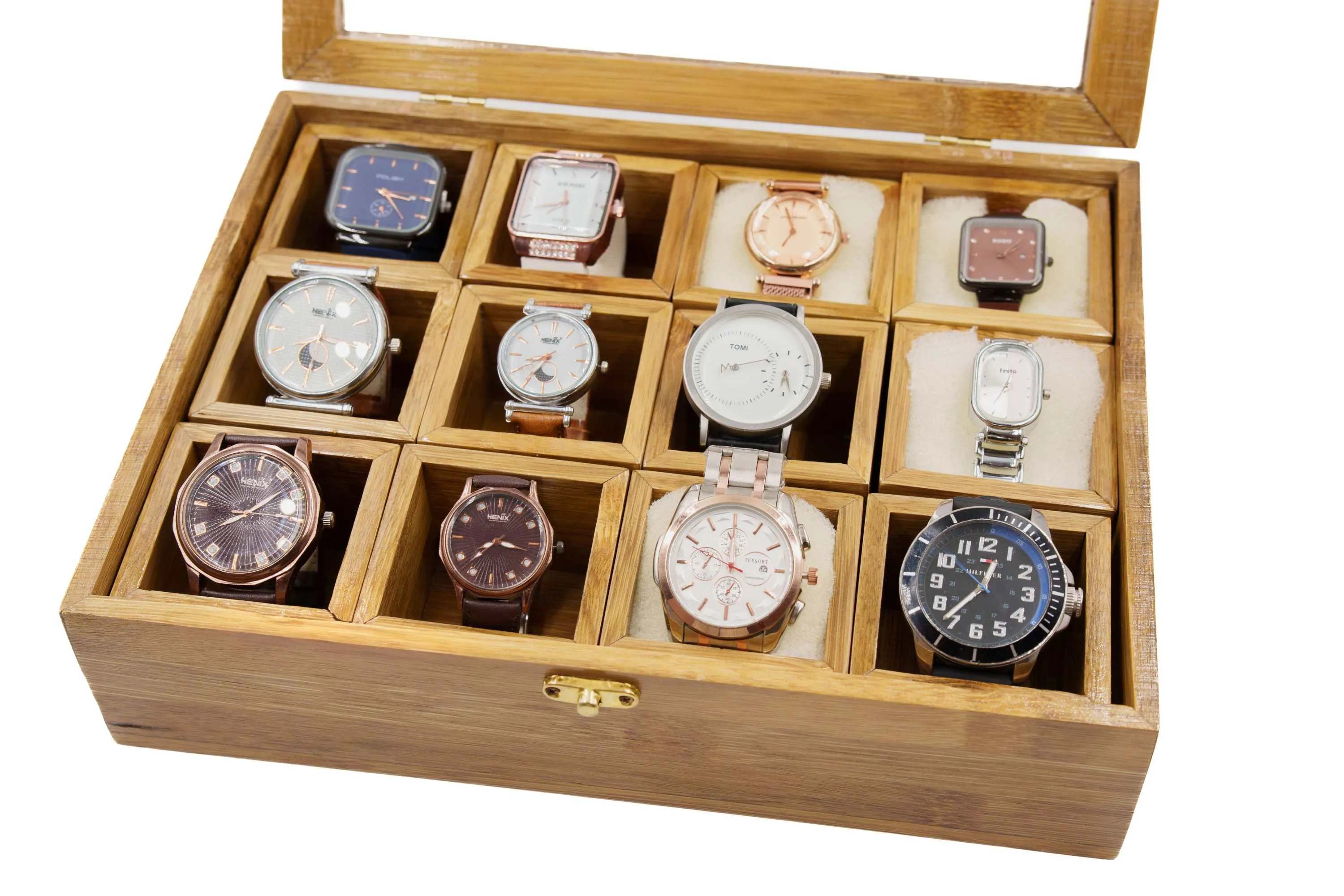 Bamboo Multipurpose Box – Elegant Jewellry, Watch, and Storage Organiser