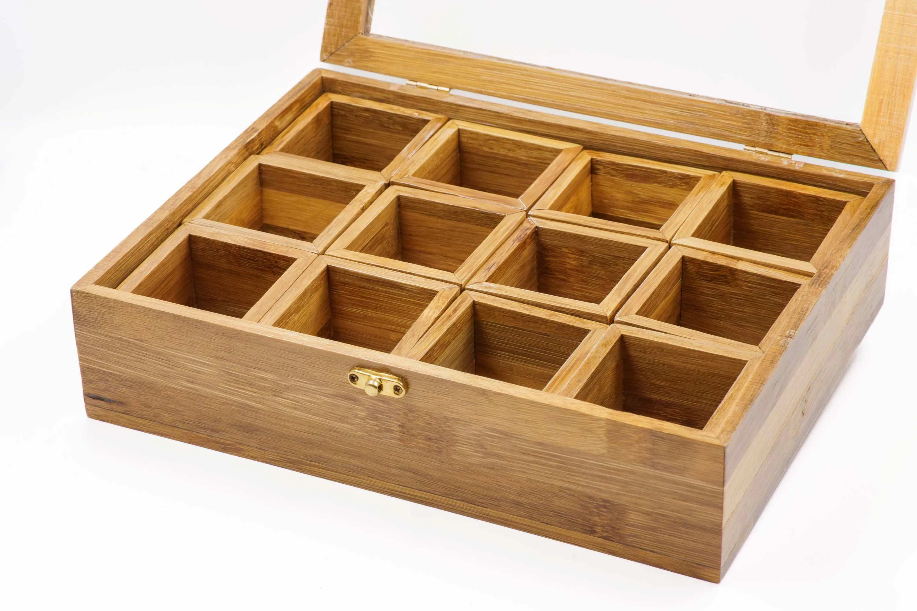 Bamboo Multipurpose Box – Elegant Jewellry, Watch, and Storage Organiser